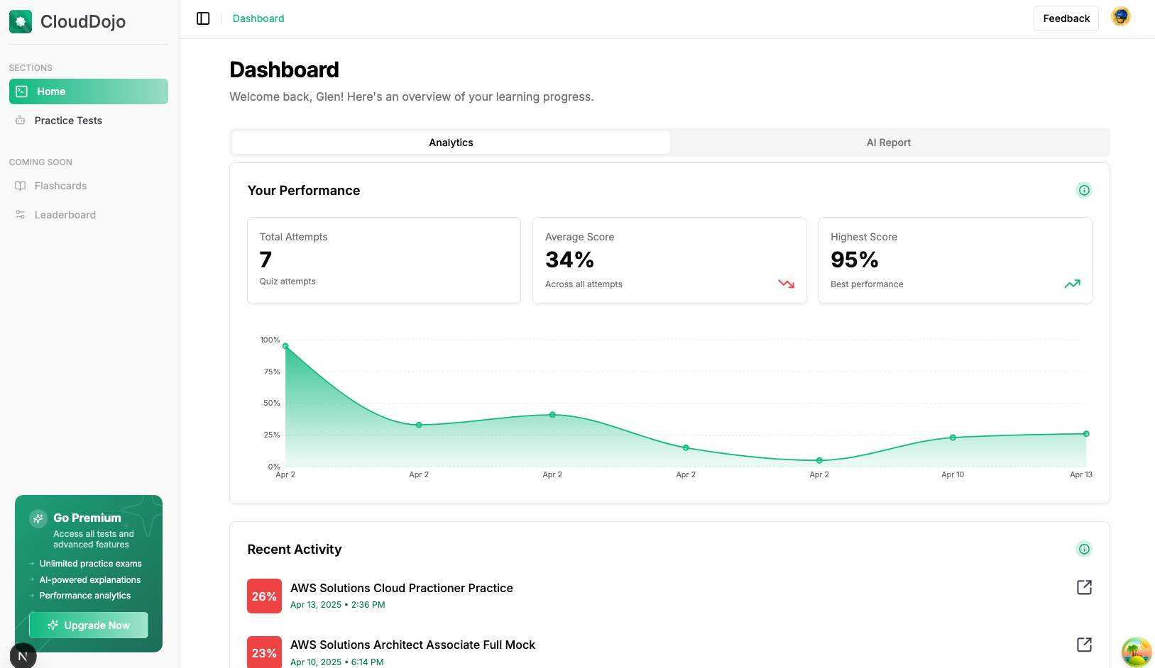 Landing page preview